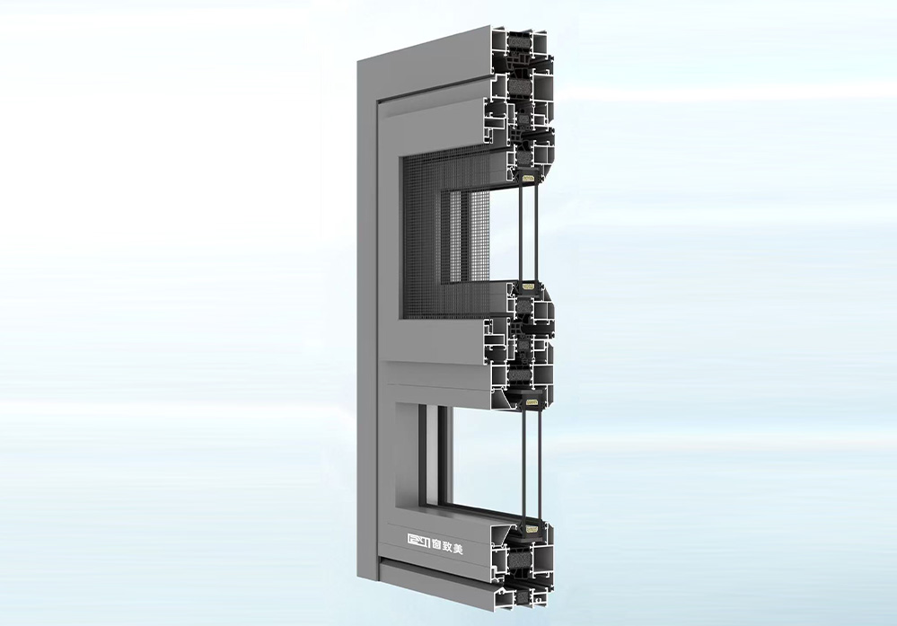 黑馬80系統門-低門檻(外開門 外開窗)門中窗